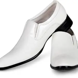 Vitoria Shoes for Men | Shoes for Men with PU Sole | Comfortable & Lightweight |Durable & Trendy Design | Color : White | Size : 9, FP_GP_2004_White_9