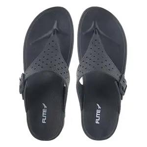 FLITE Daily Use Slippers For Women/Bathroom Slippers/Home Slippers/All day wear FL-430 (BLACK, numeric_7)