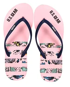 U.S. GEAR U.S.GEAR Perfumed-Fragrance Slippers FlipFlops for Women and Girls|Comfortable Soft Footbed|Stylish Attractive Colours|Casual Comfortable DailyWear Footwear for Ladies Outdoor Fashion-Pink(8UK)