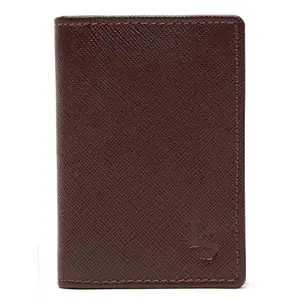 LOUIS STITCH Unisex Rosewood Italian Saffiano Leather Wallet RFID Blocking Card Holder Multiple Slots Handcrafted Premium Wallets for Men Boys (Goel) (LSWL-SF-CH-RW-500)