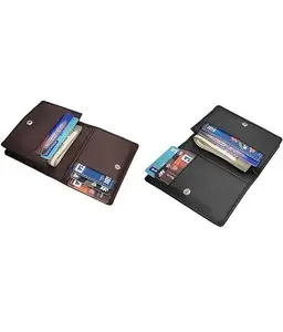 RAGE GAZE Black RG-01+RG-02 Brown ATM Card Holder (Black)