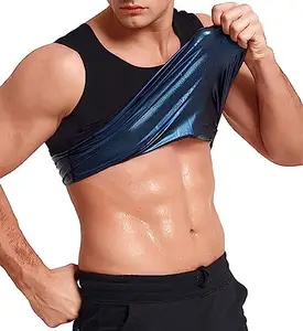 SPEGINIC Sweat Shapewear Vest Belt for Men (X-Large) Black