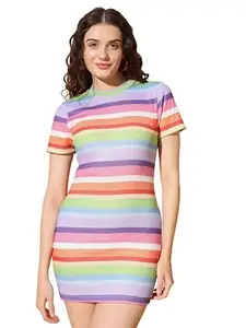 Tandul Women's Dress- Multicolor Casual Dress, Maxi/Full Length Bodycon (8596) X-Large Size
