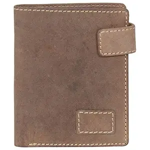 Leatherman Fashion LMN Genuine Leather Brown Unisex Wallet (5 CC Slots)