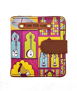 Funk For Hire Multicolored Faux Leather Women's Wallet