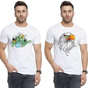 Rajdeep - Where Fashion Begins | DP-4327 | Polyester Graphic Print T-Shirt | for Men & Boy | Pack of 2
