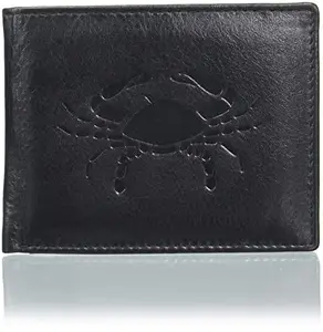 Justrack Black Color Genuine Leather Wallet for Men (LWM00183-JT_1)