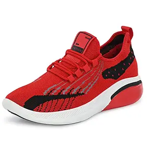 Klepe Mens Invalid Data Red Black Running Shoes - 7 UK (FKT/F08)