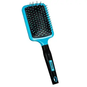 Ankita Flat Paddle Hair Brush with Nylon Bristle|with Strong and Flexible Nylon Bristles|For Grooming, Straightening, Smoothing, Detangling Hair, Ideal for Men & Women|Color May Vary (A28)