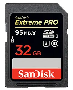 SanDisk Extreme Pro 32 GB SDHC Class 10 UHS-1 Flash Memory Card 95MB/s SDSDXPA-032G-AFFP price in India.