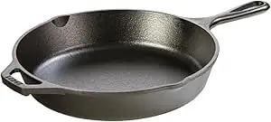Lodge Cast Iron Skillet Pre-Seasoned Skillet/Frying Pan, 10.25 Inch, Round, Cast Iron,L8Sk3