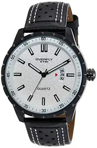 Overfly Analog White Dial Men's Watch-EOV3060L-B0102