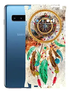 AtOdds - Samsung Galaxy S10 Mobile Back Skin Rear Screen Guard Protector Film Wrap with Camera Protector (Coverage - Back+Camera+Sides) (Dream Catcher)