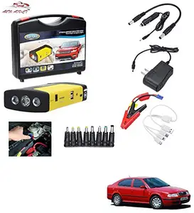 AUTOADDICT Auto Addict Car Jump Starter Kit Portable Multi-Function 50800MAH Car Jumper Booster,Mobile Phone,Laptop Charger with Hammer and seat Belt Cutter for Skoda Octavia Old (2003-2014)