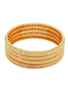YouBella Jewellery for Women Gold Plated Bracelet Bangles for Women (2.6)
