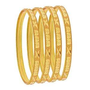 Shining Jewel - By Shivansh Fashion Gold Plated Traditional Bangles for Women (Pack of 4) SJ_3425_2.6