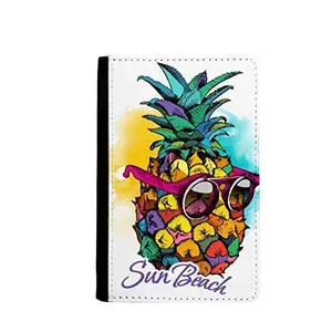beatChong beatChong Sunglasses Pineapple Tropical Style Fruit Passport Holder Travel Wallet Cover Case Card Purse