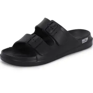 Visit the DOCTOR EXTRA SOFT Store DOCTOR EXTRA SOFT Men's Classic Cushion Sliders/Slippers With Adjustable Buckle Strap For Adult|Comfortable & Lightweight|Stylish & Anti-Skid|Waterproof & Everyday Flip Flops For Gents & Boys D-505