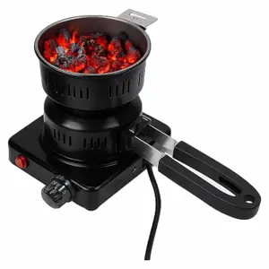 SaleOn Metal 450W Charcoal Burner Heater Stove Electric Camping Cooking Stove Charcoal Stove Burner Electric Coal Lighter Electric Sigdi (450W)