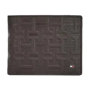 Tommy Hilfiger Antrin Men Leather Global Coin Wallet - Brown, No. of Card Slot - 4
