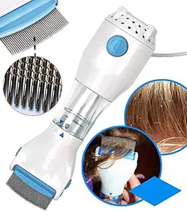 AARKRI SALES Comb Head Lice Comb | Electric Head Lice Comb | Lice And Nits Removal Comb | Comb Vacuums Machine For Lice Removed | Lice Comb For Dog | Comb Lice Vacuum, Pack Of -1