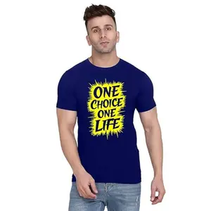 Men's Round Neck T-Shirt | Comfortable & Stylish Men's T-Shirt Idea for Gym, Sports, Casual Outings, or Lounge Wear - Medium Black