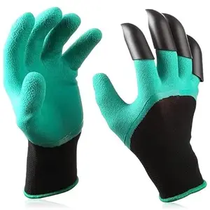 OPSUZY Garden Gloves with Claws,Claw Gardening Gloves 1 Pair for Digging and Planting Gardening for Women and Men