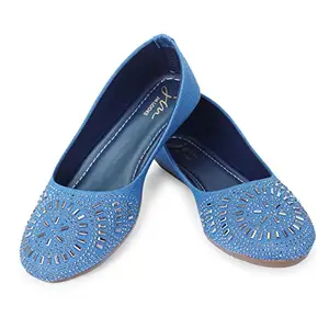 JM LOOKS Comfortable and Stylish Blue Bellies for Girls and Woman