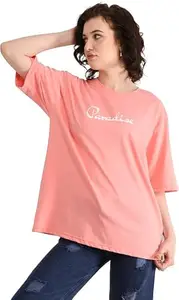 ABSOLUTE DEFENSE Oversize Tshirt Baggy for Women Girl Cotton Casual Stylish Latest Black Blue Lavender Pink White Peach Green 399 499 Under