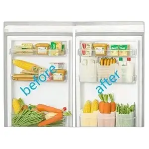 Storage Boxes Fridge Organizers Storage Boxx Set Freezer Storage Containers Side Door Refrigerator Organiser Fridge Storage Baskets for Veget|Design - 2463 for Home and Kitchen