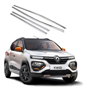 AUTOSMARTLOOK Car Lower Chrome Window Garnish for Renault Kwid Type - 2 (2019 - Present)