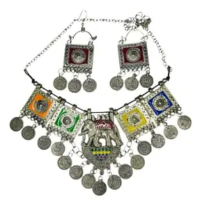 Tarpan Elephant Necklace Jewelry Set