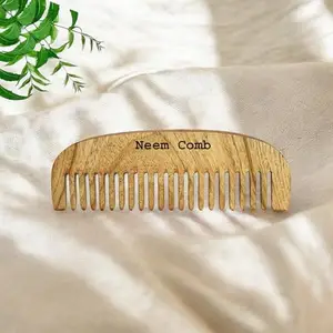 StayBuy™ Neem Wood Hair Comb,Comb for unisex, Pack-01,Neem Wood Comb For Women/Men, Color- Brown