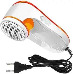 ZENNiX Electric Woolen Clothes Lint Remover: The Ultimate Lint Shaver in White & Orange