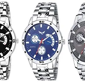 VILLS LAURRENS Vills Luarrens VL-1149+1189+1113 Combo of Three Analogue Watches for Men and Boys