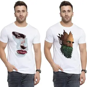 SST - Where Fashion Begins | DP-8413 | Polyester Graphic Print T-Shirt | for Men & Boy | Pack of 2