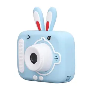Ubersweet Children Digital Camera, ABS Silicone Color Display 1080P Student Camera 20MP 2in 400mAh 64G Memoriy Support for School