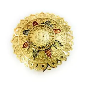 SBS Meenakari Work, Micro Gold Plated, Free(Adjustable) size Artificial Ring for women and girls (D/2)