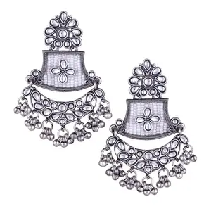 MEENAZ earrings for women fashion jhumka oxidised Silver Earrings for women Combo chandbali pearl chandbali stylish jhumkas traditional Earrings For girls South indian traditional Peacock Ear Rings