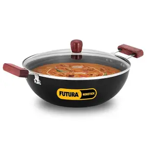 Hawkins Futura 5 Litre Deep Kadhai, Non Stick Kadai