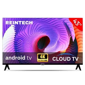 REINTECH BE SURE REINTECH (109 cm) 43 Inches LED TV [RT43FSB04] Android 4k UHD Classic, BT & Voice Remote LED TV
