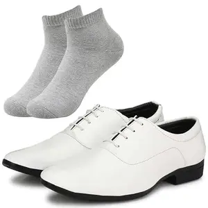 Vitoria Fashionable l Men Black Gold Formal Shoes with Light Gray Socks/10