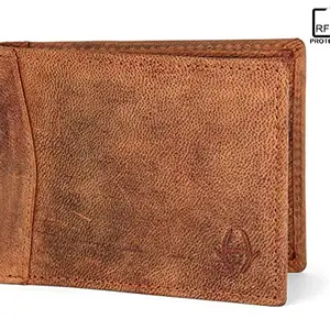 HideChief Tan Premium Genuine Leather Wallet(HCRW324)