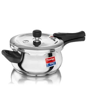 Prestige 3 Litre Svachh Tri-Ply handi pressure cooker(outer lid)|Deep Lid for spillage control|Metallic Safety Plus|5 years warranty