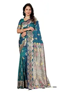 STITCHARC Jacquard Soft Silk Saree Pure Silk with Unstitched Blouse Piece