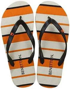 United Colors of Benetton Men Orange Flip-Flops-10 UK/India (44 EU) (18A8CFFPM072I)