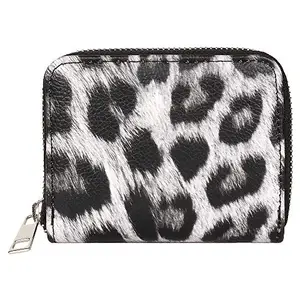 JVCV® Leopard Print Pattern Design Ladies Wallet (White Leopard)