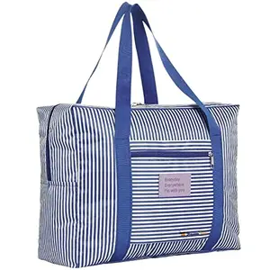 keskriva Women's Travel Bags Lightweight Foldable Waterproof Shoulder Handbag Storage for Travel on Clothes Storage Travel Bag Large Capacity Big Carry on Organizer (Multicolour)
