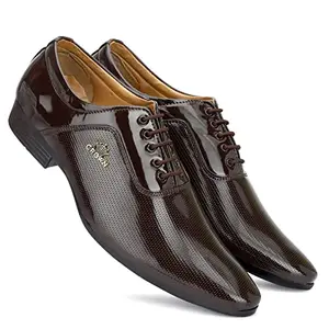 Brown Formal Shoes for Men's (Brown, Numeric_8)