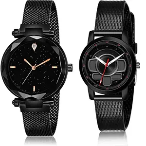 NEUTRON Formal Analog Black Color Dial Women Watch - GC1-(8-L-10) (Pack of 2)